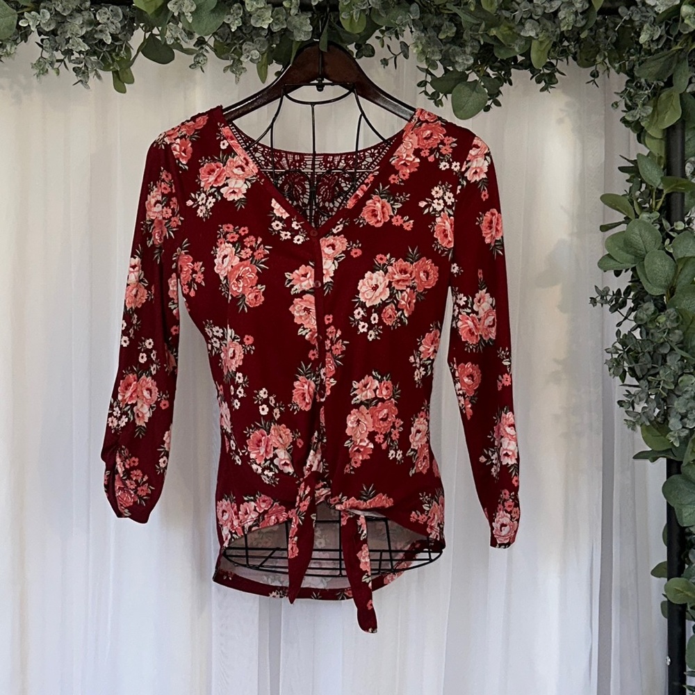 NoBo Girls Medium Size 7-8 Floral Top
